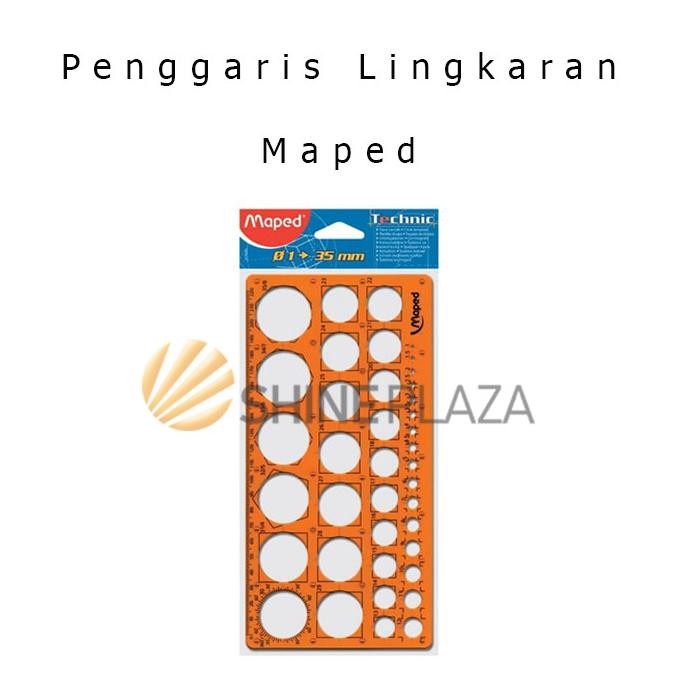 

siap kirim mal cetakan lingkaran maped - penggaris teknik circle template mall sablon bulat