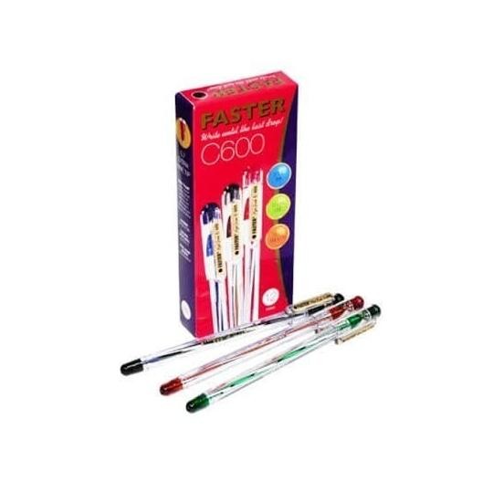 

Tersedia Pulpen Faster C600 Ballpoint / Pena Pen 0.7Mm Isi 12 Pcs