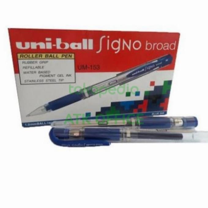 

Tersedia Pulpen Ball Pen Uniball Signo Broad Gel Um-153 Sepak (12 Pcs)