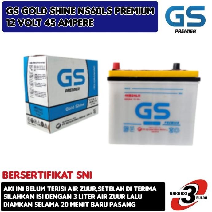 Ready Stock Aki Mobil New Yaris/Etios/Corolla/Sienta/Vios/Crv/Avega/Lancer Gs Gold Shine Premium Ns6