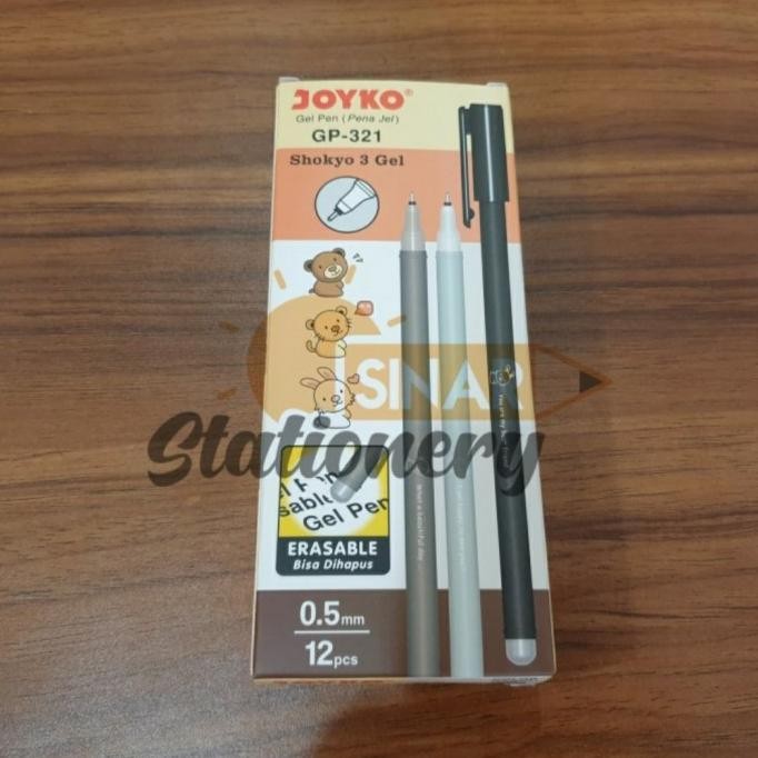 

Tersedia Pulpen Gp 321 Shokyo Gel Joyko 0.5 Hitam 1Pak Isi 12Pc