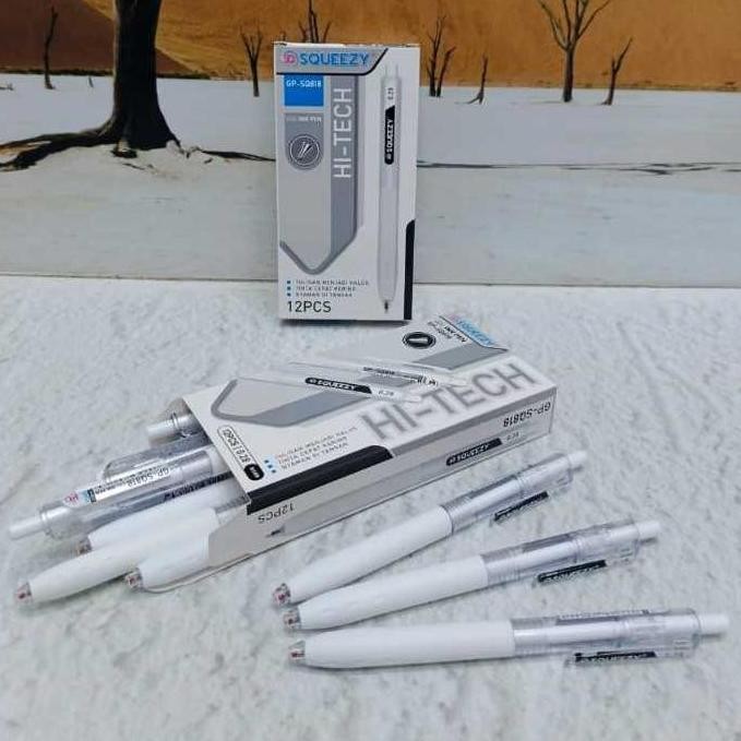 

Tersedia (12Pen) Pen Gel Pena Pulpen Hi-Tech Tekan Sq - 818 Squeezy 0,28 Mm