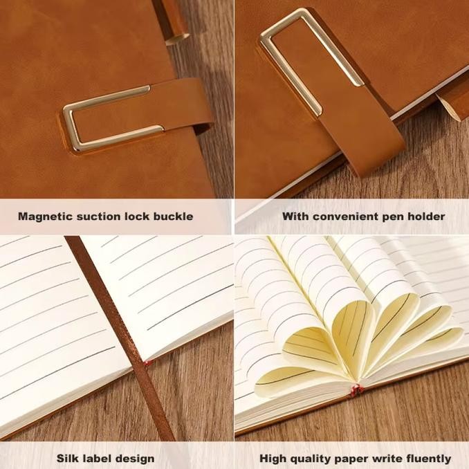 

Tersedia Set Buku Agenda Catatan Kerja Binder Jurnal Harian Buku Diary Notebook With Pulpen / Pena