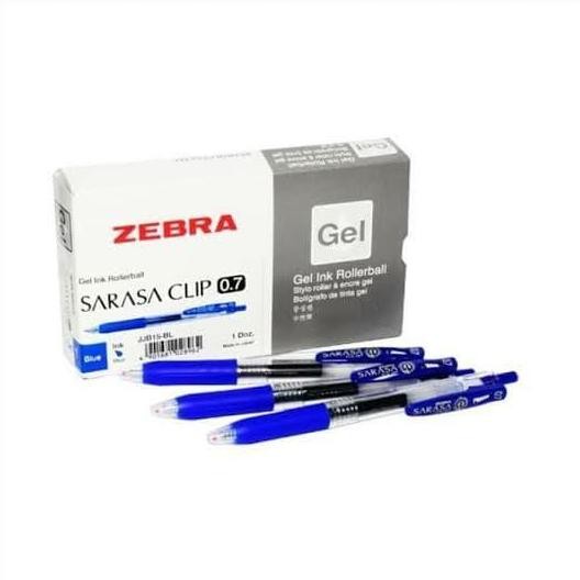 

Tersedia Pulpen Pen Sarasa Zebra Clip Gell 0.5 0.7 1.0 ( Hitam & Biru)