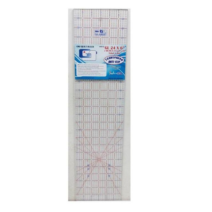 

siap kirim gmj penggaris quilting ruller quilt 6x24
