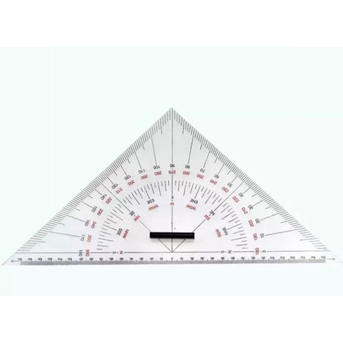

siap kirim nautical triangle kent-type 300 mm penggaris segitiga navigasi 300mm