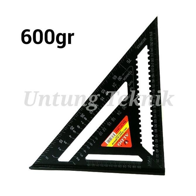 

siap kirim aldo 12 inch speed square - siku sudut penggaris segitiga aluminium