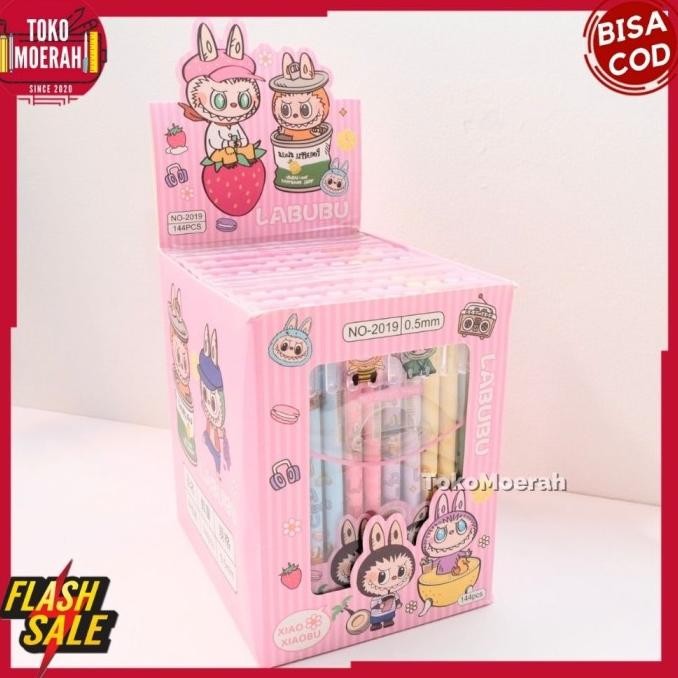 

Tersedia Pulpen Hapus Labubu 1 Set 12Pcs Pen Marble Hapus Labu Labu Pen Gel Eraseable Labubu 1 Box 12 Pen Labubu Hapus