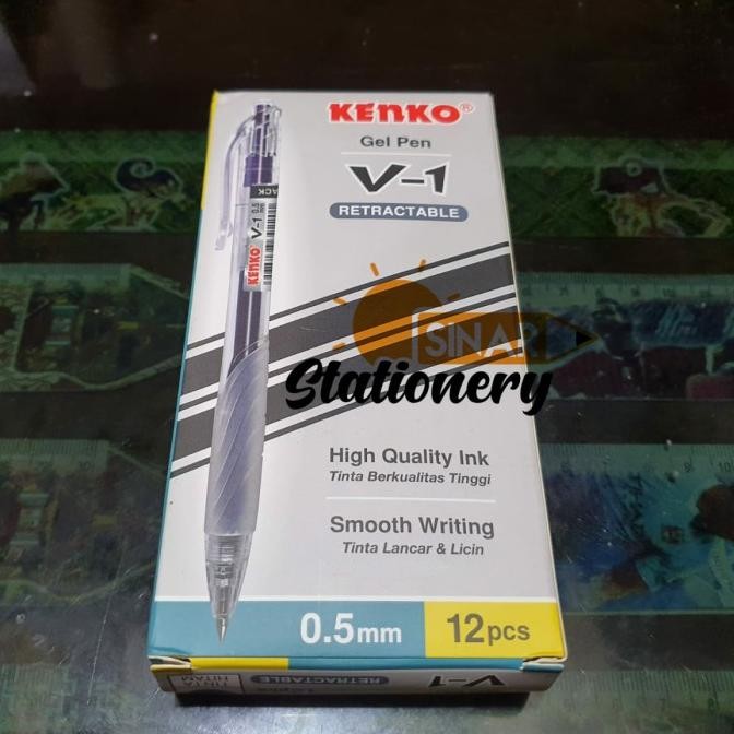 

Tersedia Pulpen V1 Kenko 0.5 Hitam 1Pak Isi 12Pc