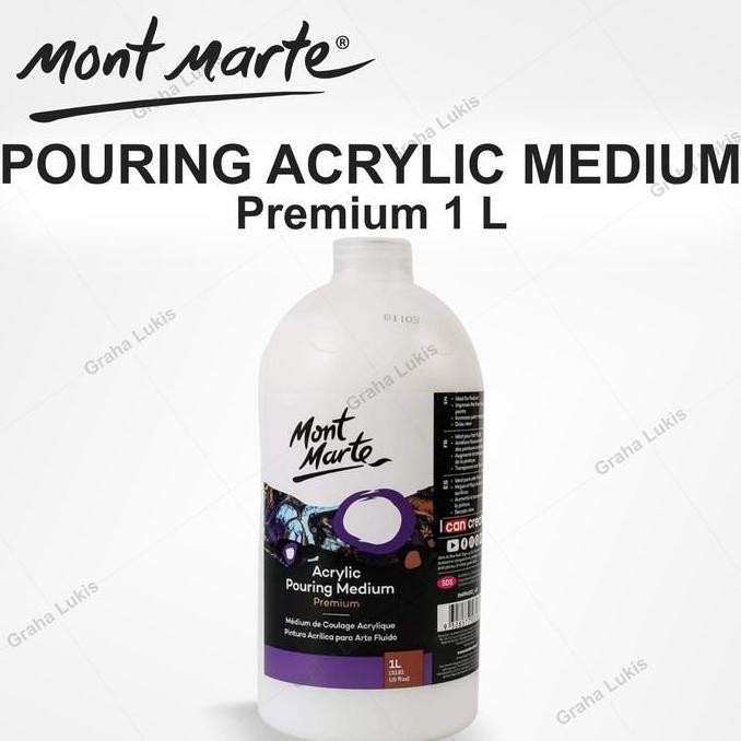

BEBAS ONGKIR - Mont Marte Premium Acrylic Pouring Medium 1 L