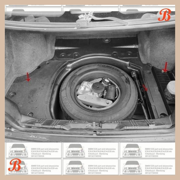 [BSB] COVER BAGASI COVER SASIS & TUTUP AKI ORI BMW E36 318I 320I 323I