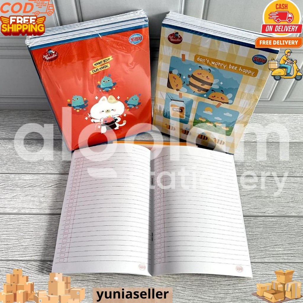 

Satu Pack ( 10 Pcs ) Buku Tulis Sinar Dunia 38 Sidu 38 D Promo 4.4