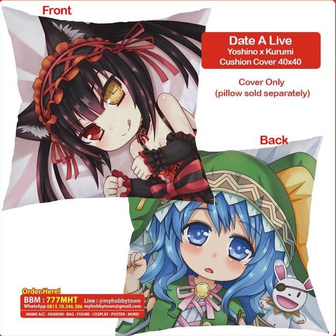 Sarung Bantal Date A Live : Kurumi x Yoshino