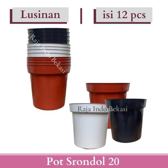 Lusinan Isi 12 Pcs Pot Tinggi Srondol 20 Pot Bunga Tinggi Pot Hias Aglonema