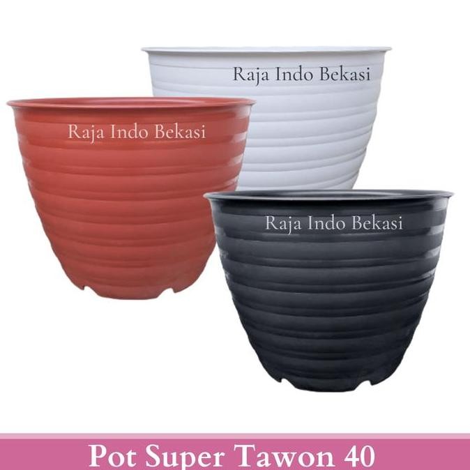 Pot Super Tawon 40 Pot Bunga Tanaman Besar Berkebun Pot Bunga Ruang Tamu Pot Bunga Jumbo Besar