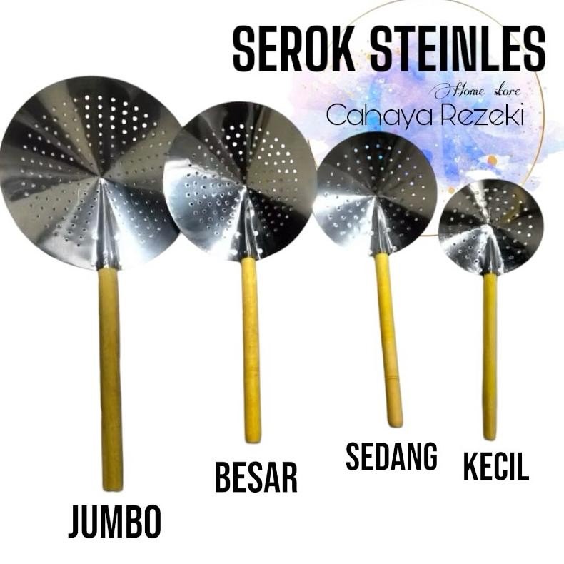 Bisa Cod Gagang Bukat - Serok Yunior Logam | Erok Erok | Peniris Gorengan | Saringan ||