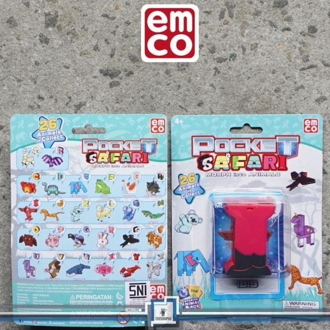 Murah Emco Pocket Safari IBIS BIRD Letter I Morpher Transformer Robot Animal Non COD