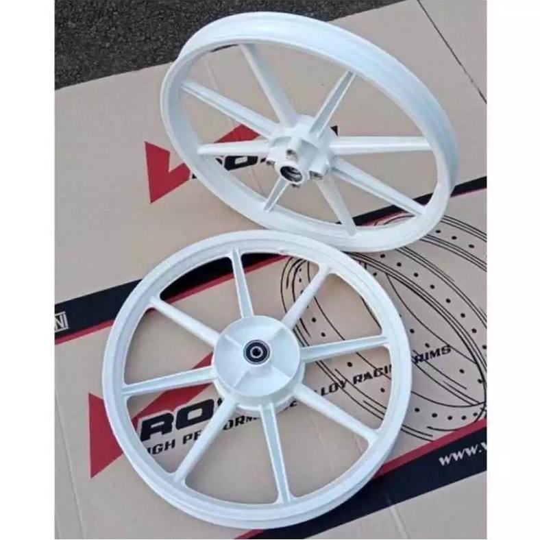 Velg Rossi Zigen Swan Palang 8 Standart Hitam dan Putih Kharisma / Supra Fit X/ Supra Fit New / Supr