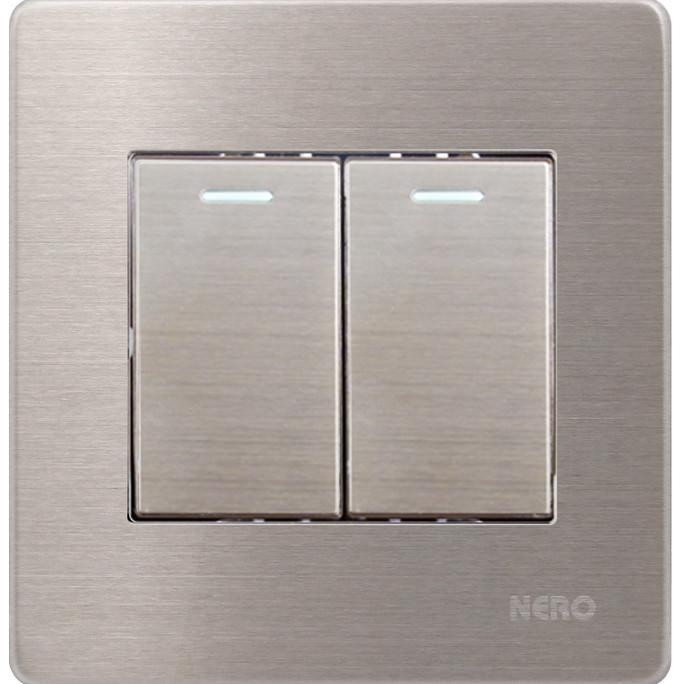 Terjangkau Nero Saklar Hotel Stainless V81622 - Saklar Seri Hotel Nero Stainless V8