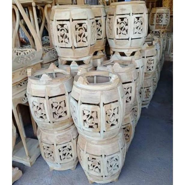 Kursi Gendang Kayu Jati / Kursi kendang mentah / kursi teras