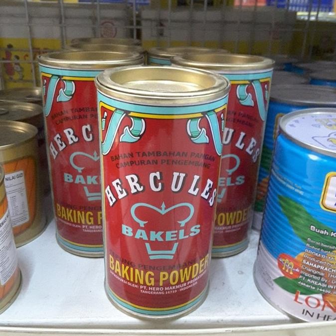 

New baking powder hercules 450gr, gratis mrjelly