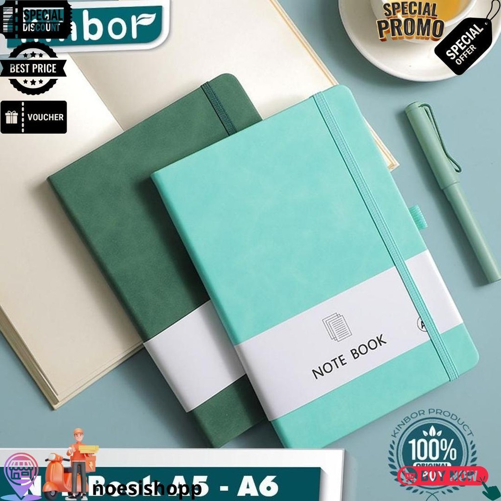 

100 Lembar Notebook A5 A6 A7 Buku Catatan/ Buku Tulis Agenda Tali ( Kinbor ) D Sale