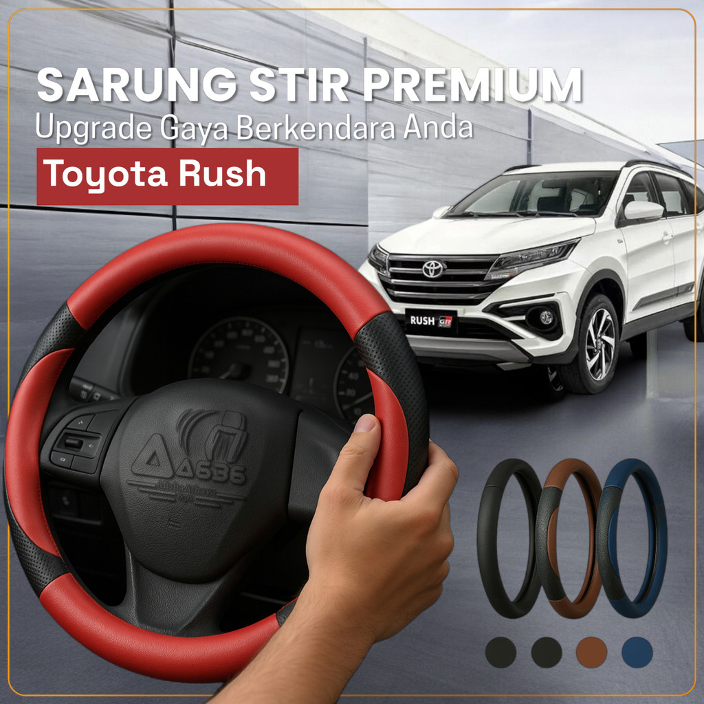 Sarung Stir Mobil Toyota Rush, Cover Stir Mobil Rush, Sarung Stir Minibus