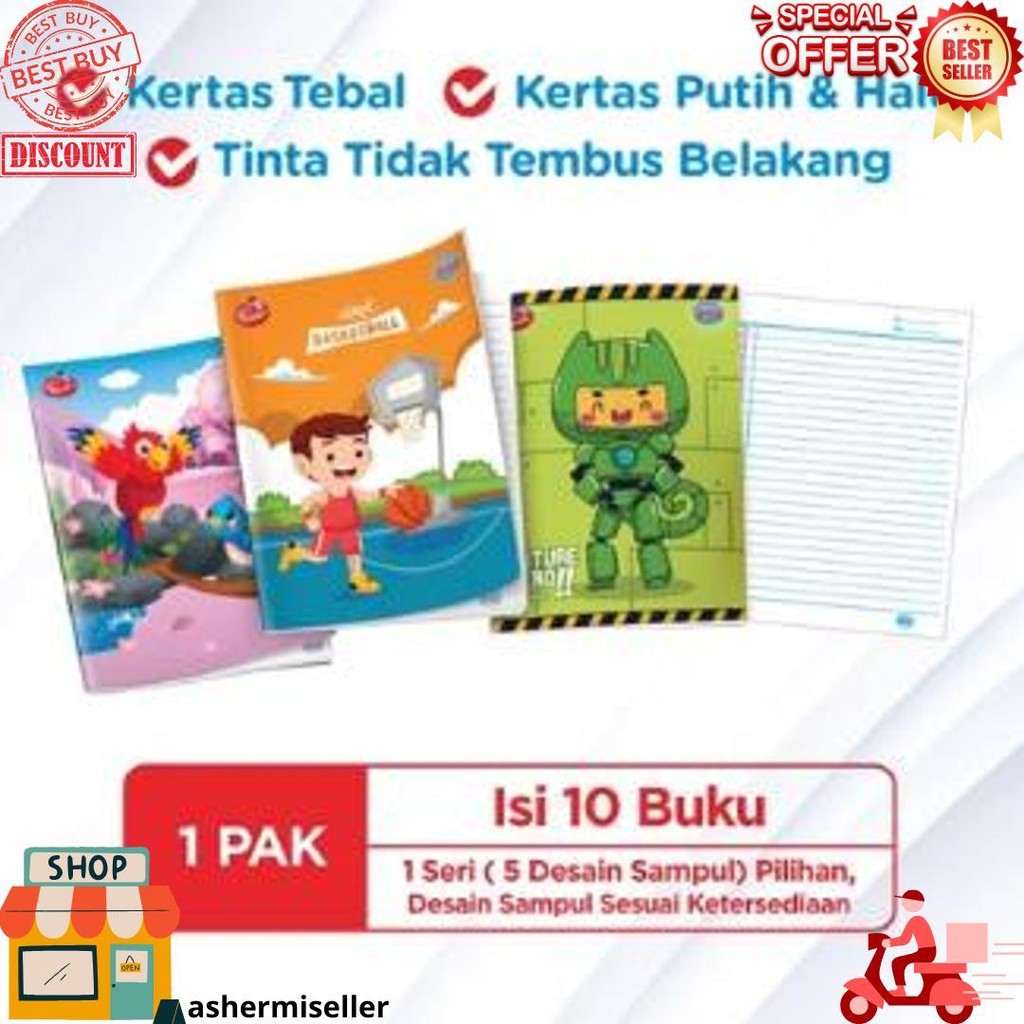 

[1 Pack = 10 Buku] Buku Sidu Isi 38 Lembar / Sidu 38 D Promo 4.4