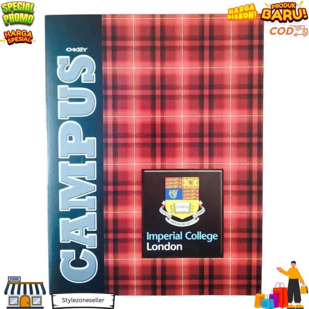 

1 Pack / 10 Buku Tulis Okey 38 My Campus( 10 Pcs ) D Promo 4.4
