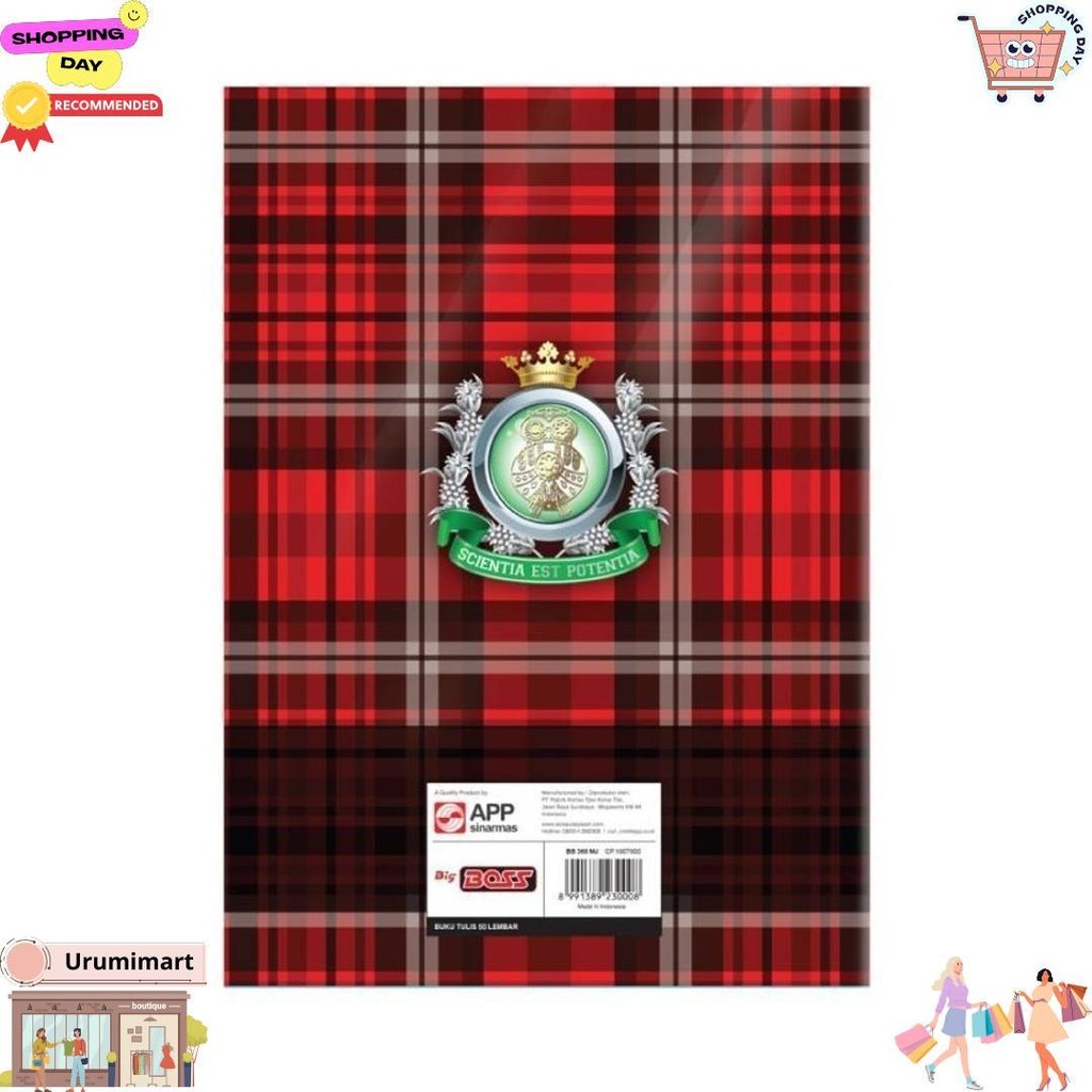 

Buku Tulis Big Boss 50 Lembar Pak Isi 10 Buku D Promo Puncak