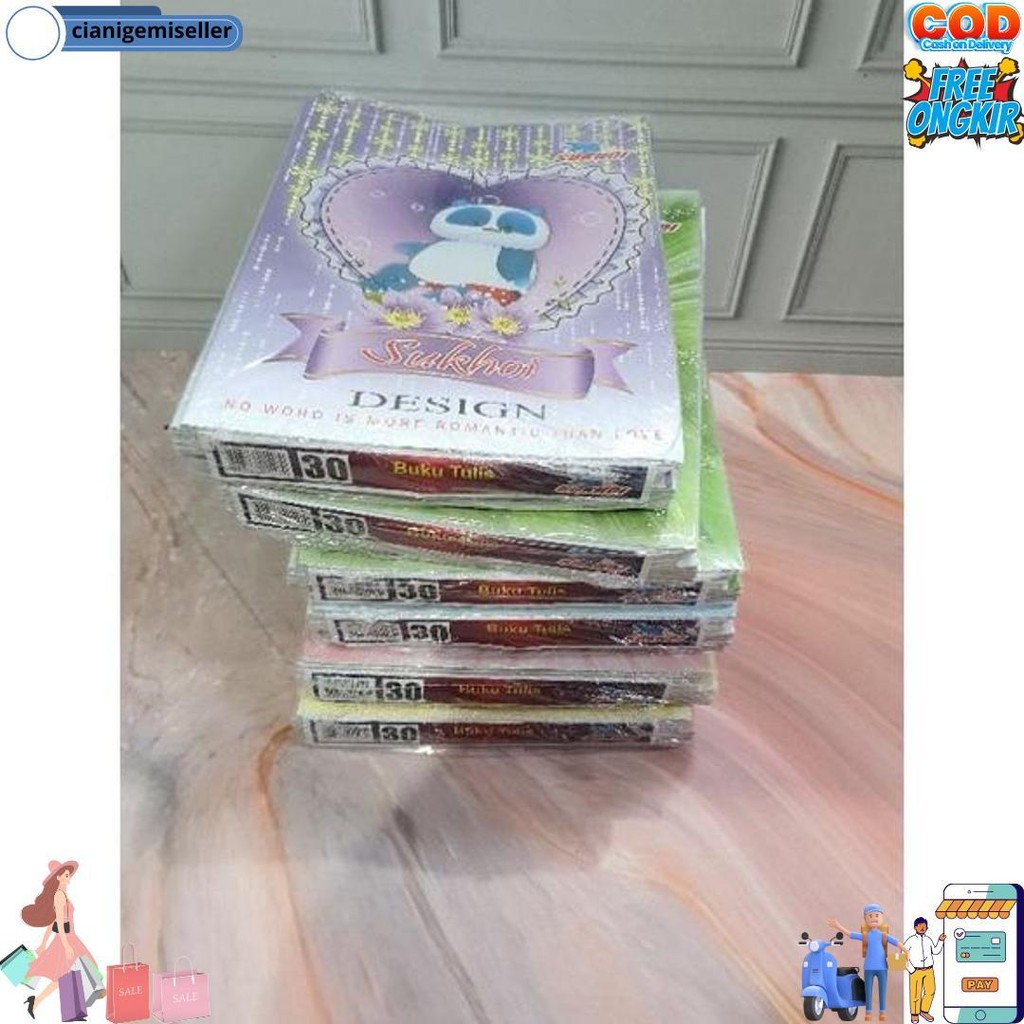 

(((Baca Deskripsii Keterangan!!!)) (10Pc) Buku Tulis Murah Gambar 30 Lembar D Promo Puncak