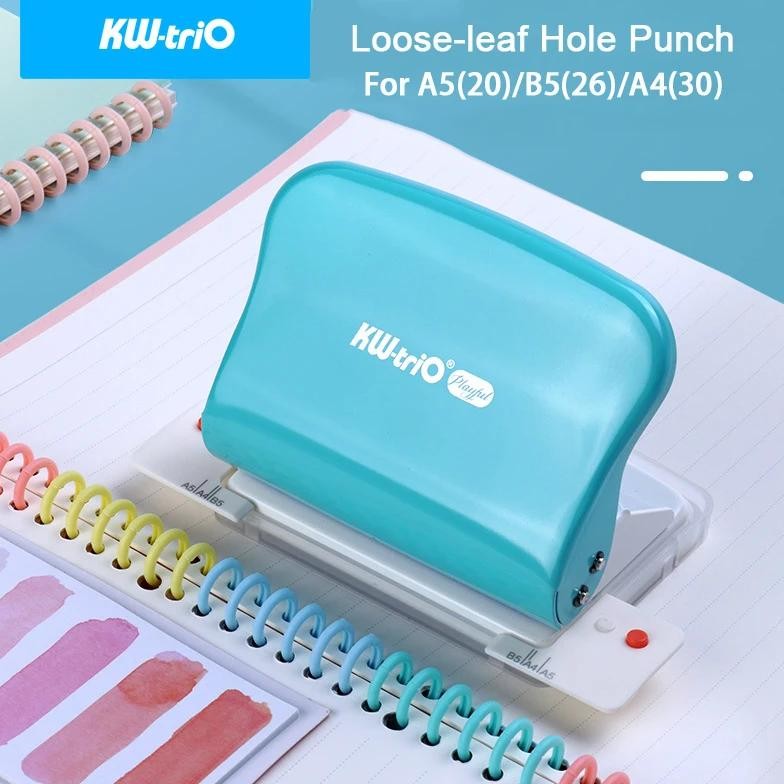 

Kw-Trio 99H5 Porous Hole Punch Loose-Leaf Paper Punch Machine Office Punch Paper Puncher Border Punches For Scrapbooking