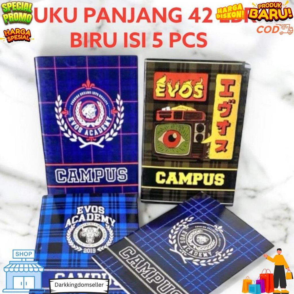 

Buku Tulis Campus Panjang Ekonomis Biru 42 Lembar Isi 5 Buku Boxy D Gratis Ongkir