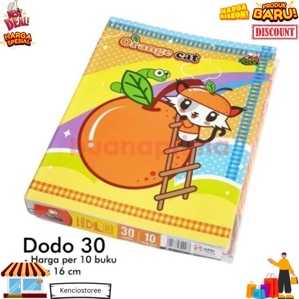 

Buku Tulis - Dodo - 30 Lembar - Isi 10 Buku Tulis D Best Seller