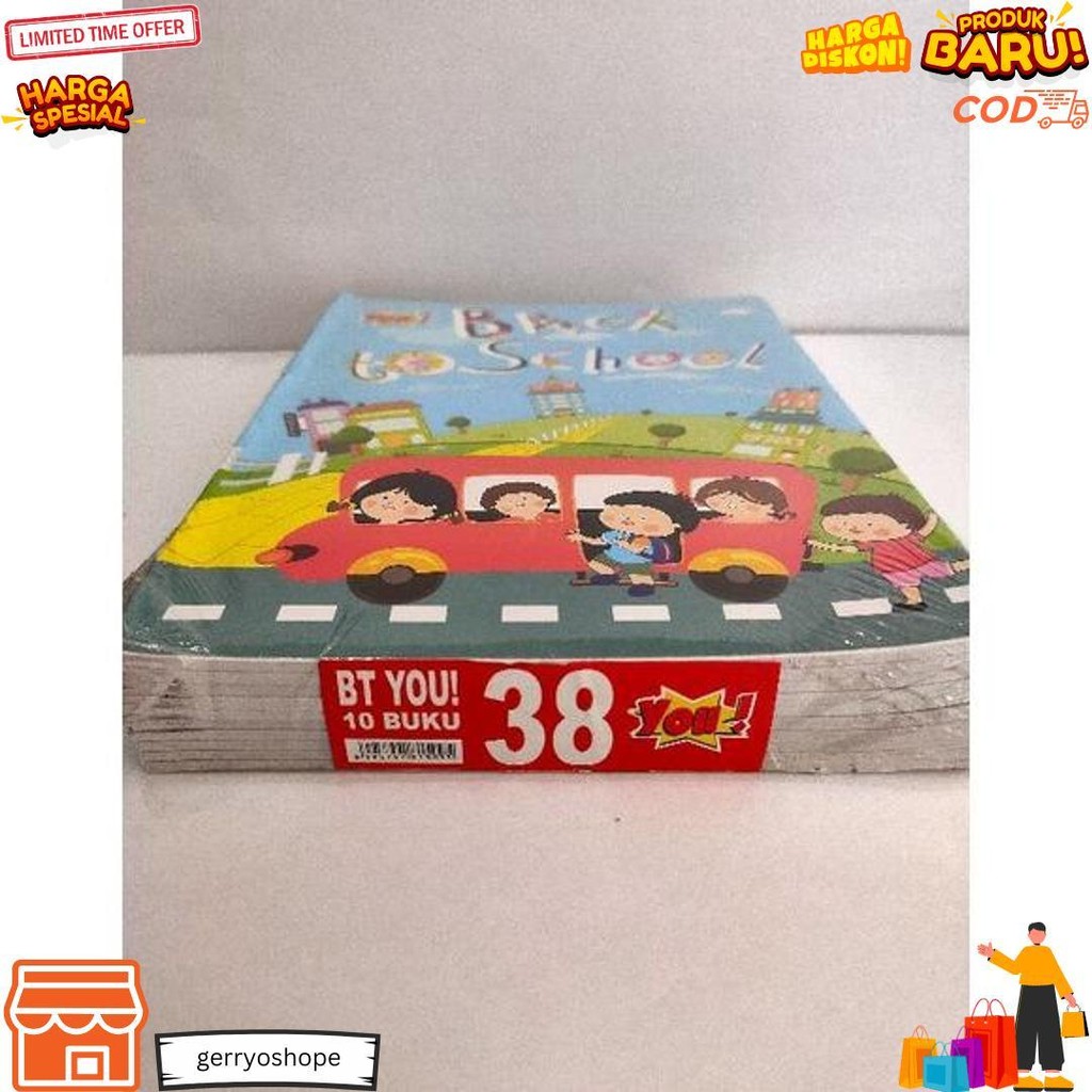 

10 Pcs Buku Tulis Murah 38 Lembar Merk You By Kiky D Promo 4.4
