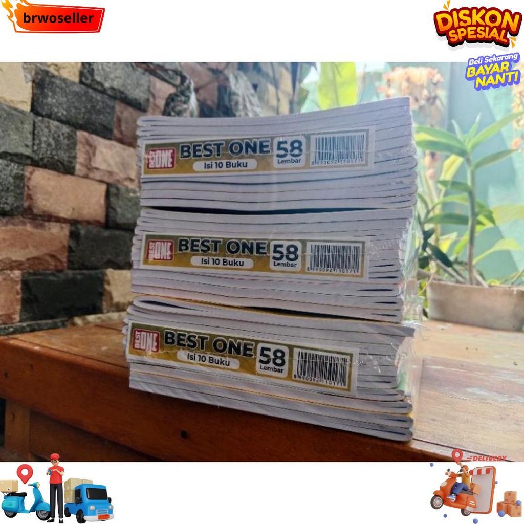 

Buku Tulis 58 Lembar (1 Pack Isi 10 Buku) D Gratis Ongkir