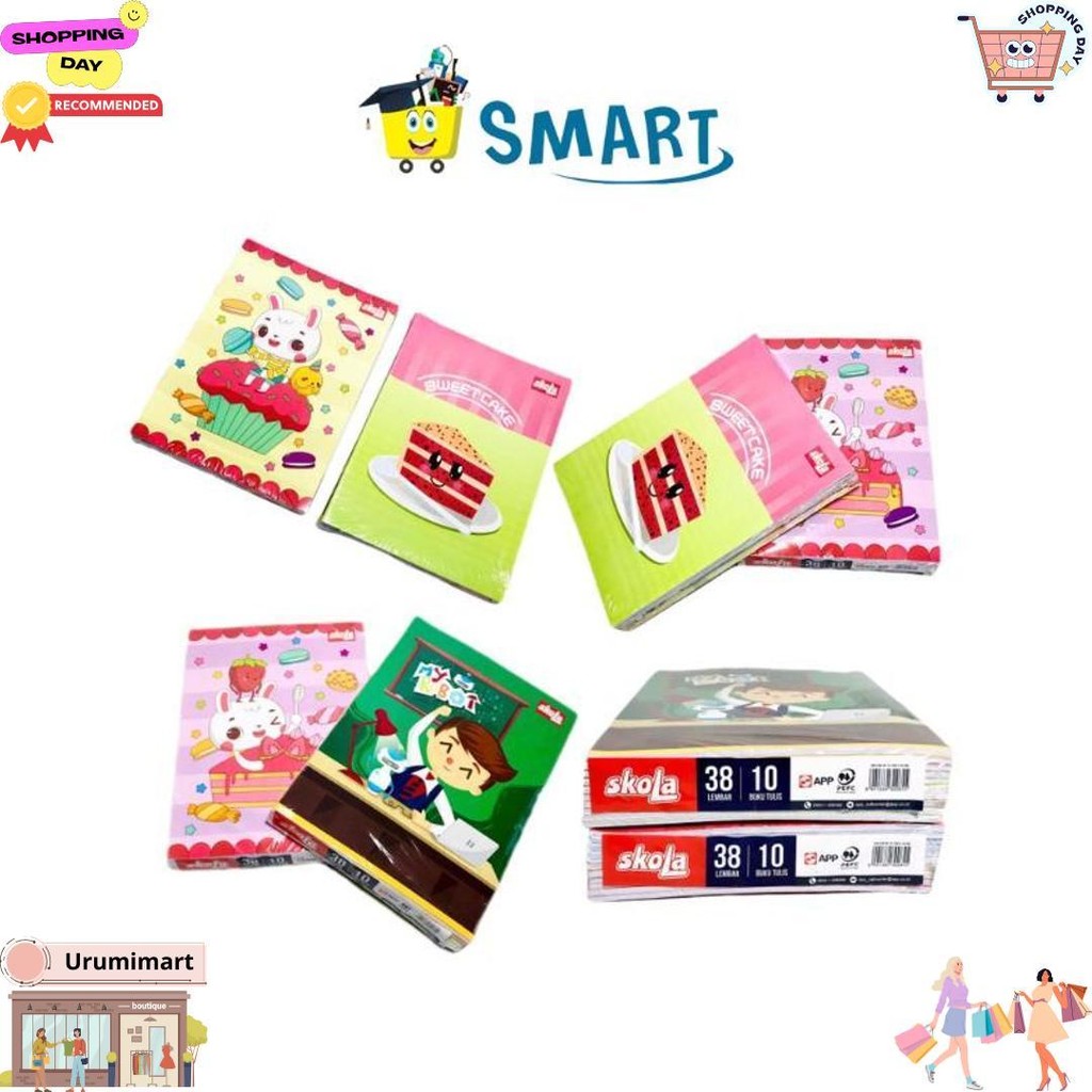 

(1 Pak Isi 10Pcs) Buku Tulis Skola By Sinar Dunia 38 Lembar / Buku Tulis Sko 38 Lembar D Cod