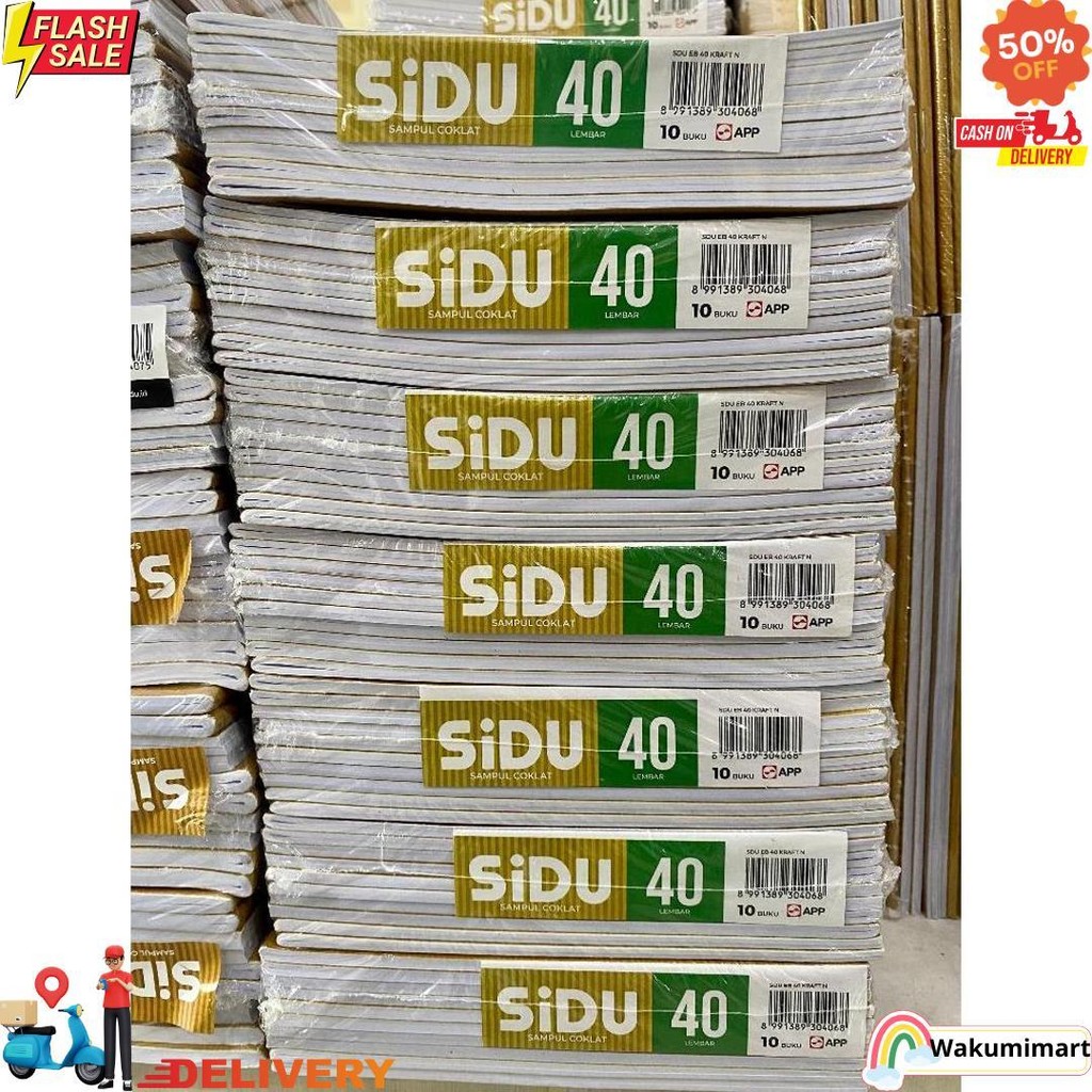 

(Pak) Buku Tulis Sidu 40 Kraft / Buku Tulis Sinar Dunia 40 Lembar 10 Pcs/ Buku Tulis Murah D Termurah