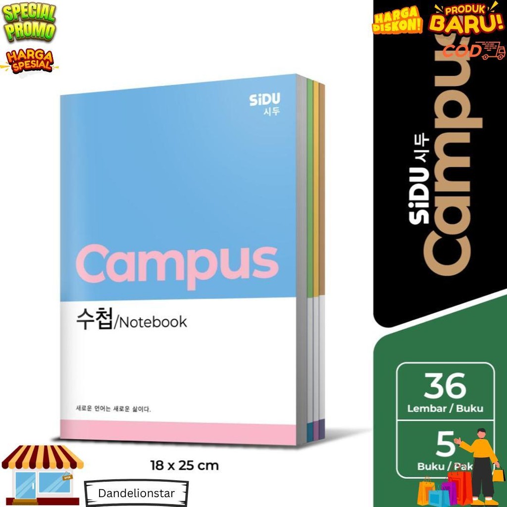 

Sidu Campus Buku Tulis 36 Lembar - 5 Buku D Promo Puncak