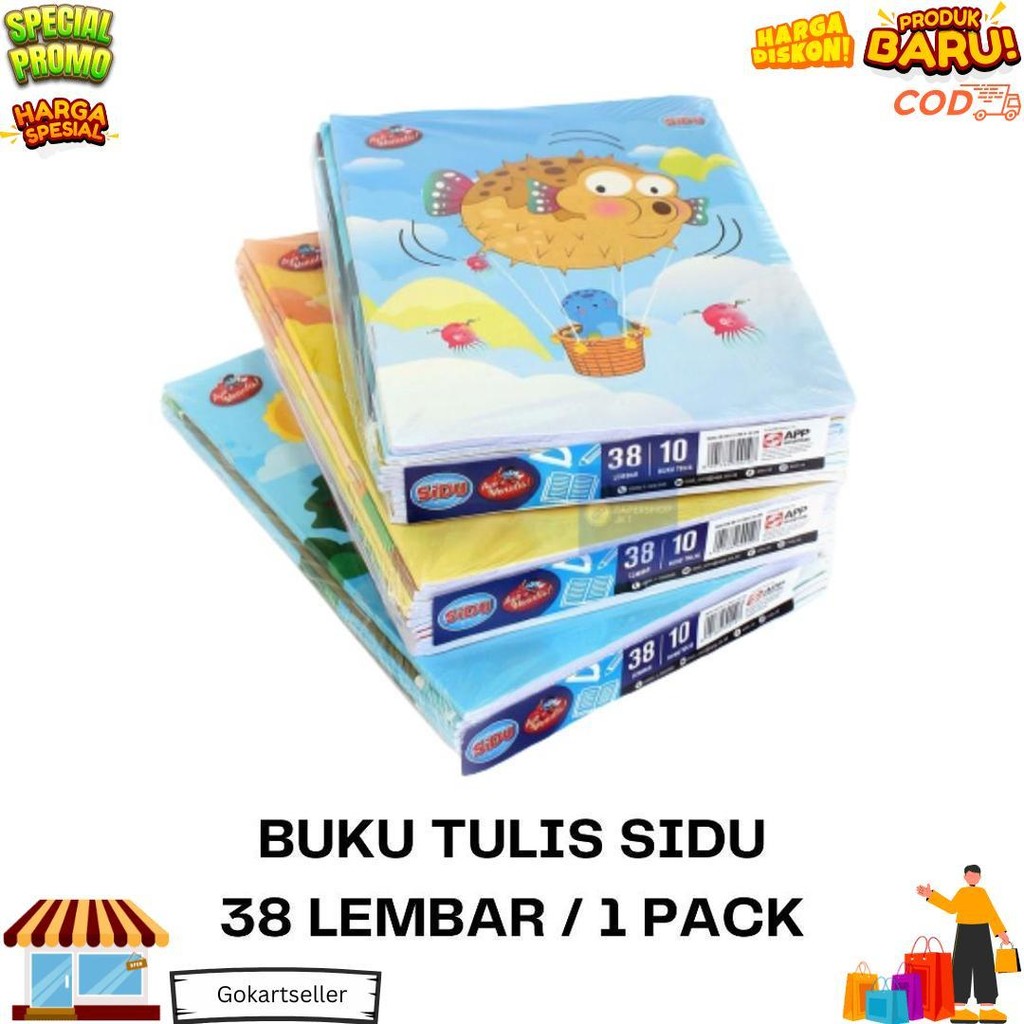 

(Fs) Tbmo Buku Tulis Sidu Eb 38 Lbr / Buku Tulis Sinar Dunia 38 Lembar 1 Pack Isi 10Pcs D Cod