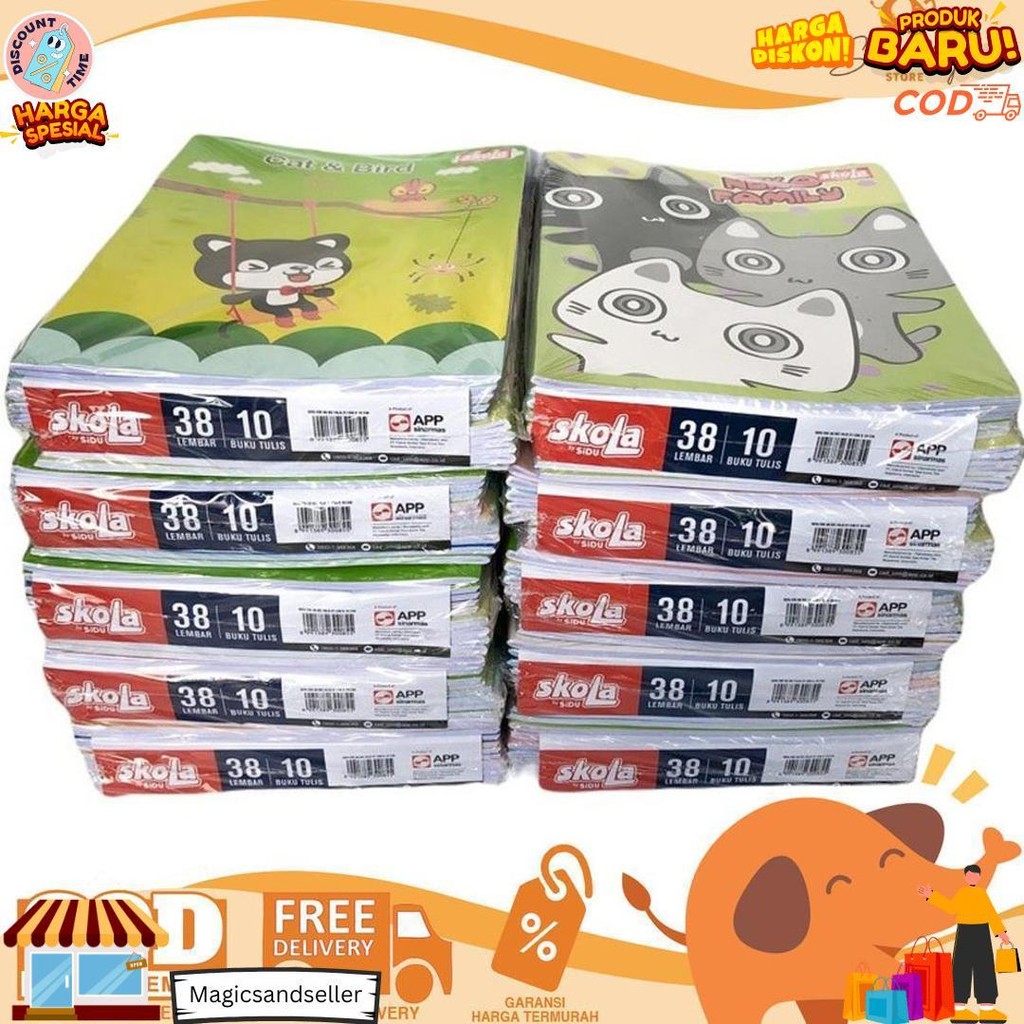 

Skola Buku Tulis 38 Lembar Bergaris Murah Berkualitas Dijual Pak D Cod
