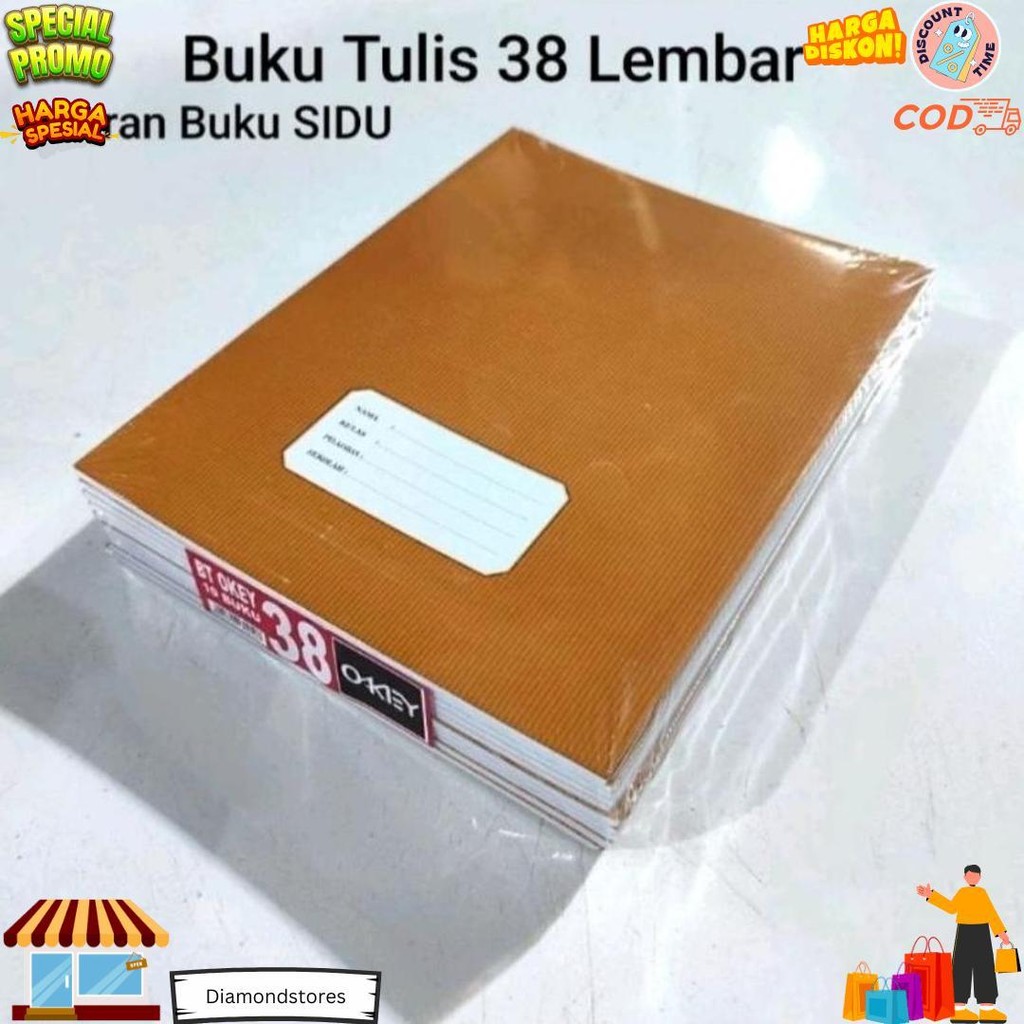 

1 Pak Buku Tulis Cover Coklat 38 58 Isi 10 Buku D Cod
