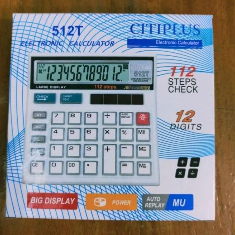 

Ty-65 Am67 . Ct 512T Check Correct Kalkulator Bisa Cek Ulang 12Digit Ct512T Hemat