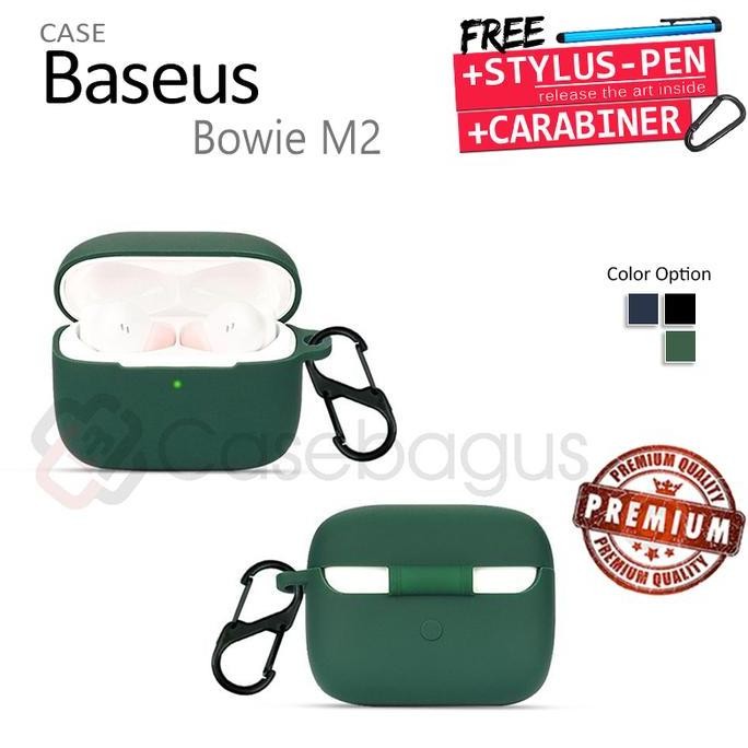 Original Baseus Bowie M2 - Elegant Soft Case TWS Bluetooth Earphone Wireless Accessories