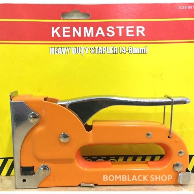 

staples tembak kenmaster stapler gun steples jok motor gun tacker oren