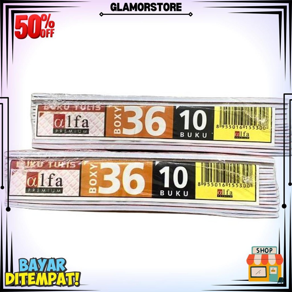

1 Pack - Buku Besar Alfa Campus 36 Lembar - Ukuran B5 (Isi 10 Buku) D Best Seller