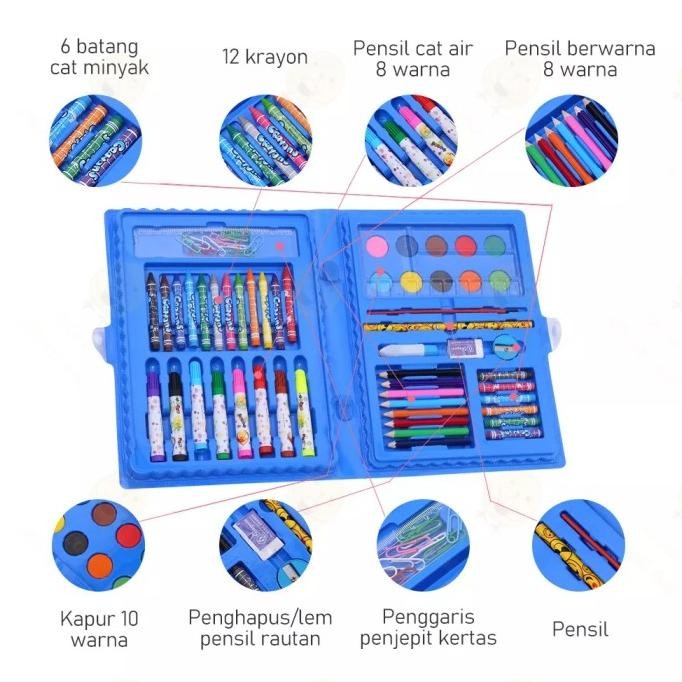 

ART SET 208 PENSIL WARNA Crayon Set 208Pcs - Crayon Mewarnai - PENSIL LA