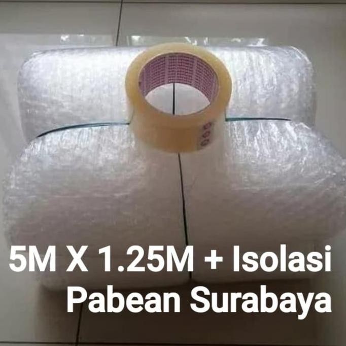 

tersedia 5m x 1.25m bubble wrap + isolasi