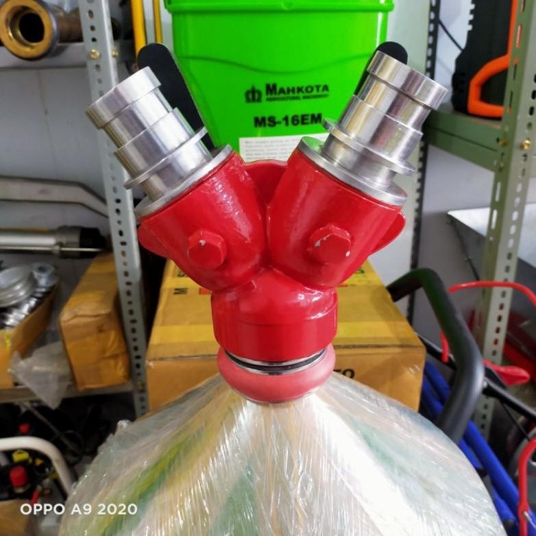 Y konektor selang pemadam 2/2/2 inch|cabang Selang pemadam