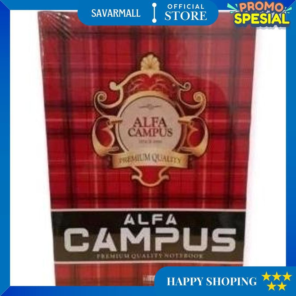 

(Pak) Alfa Buku Tulis Campus 50 Lembar Isi 10 Pcs Ukuran Boxy D Terlaris
